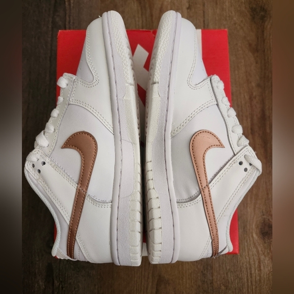 Nike Dunk Low White Pink (GS) - Picture 11 of 12